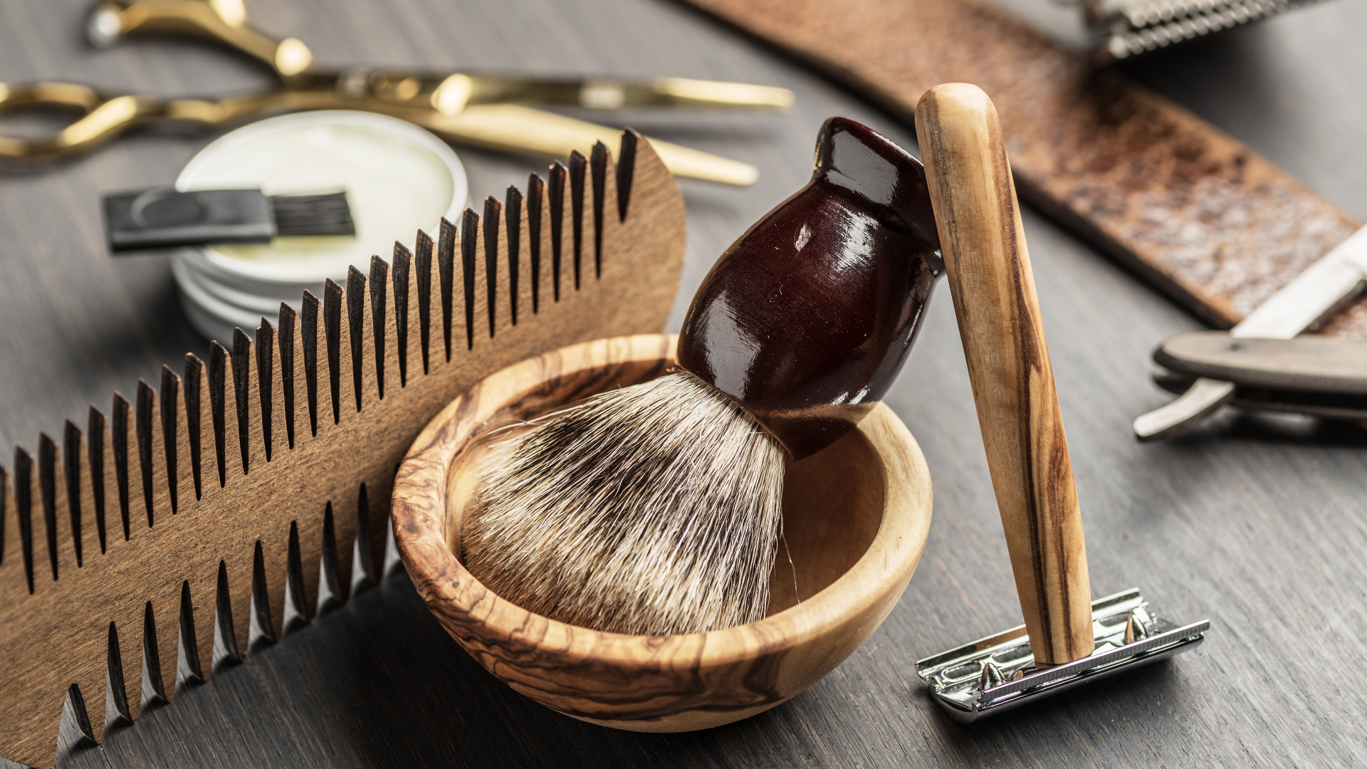 the typical barber tools