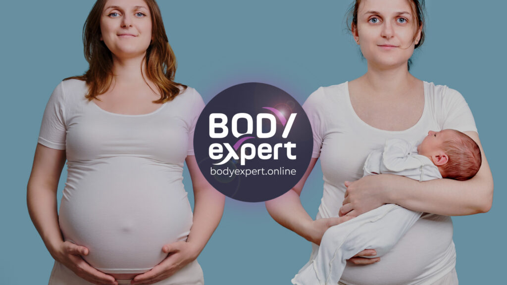 Photos avant et après une FIV réussie, mettant en évidence le développement d'un embryon et la grossesse qui s'ensuit.