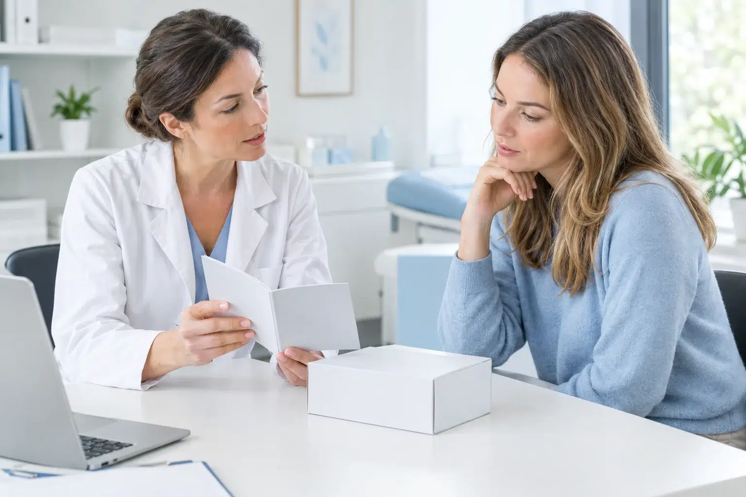 Talking to a dermatologist before choosing a hair device
